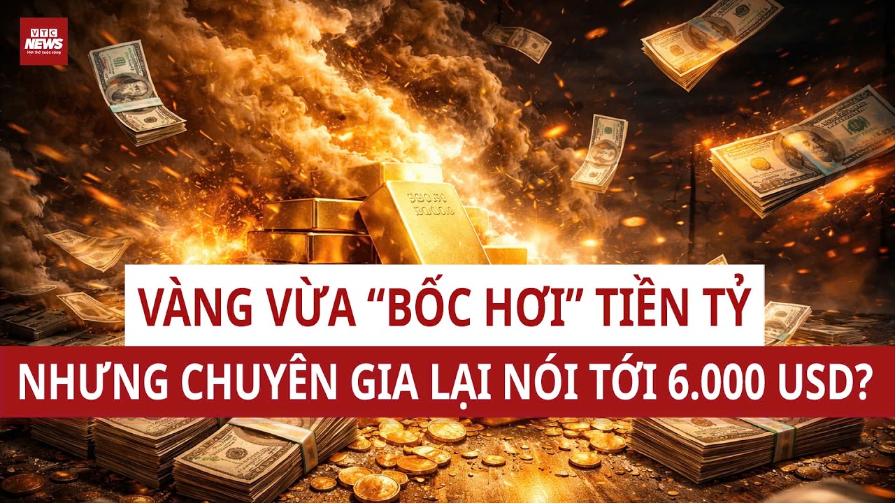 Vàng “bốc hơi” hàng trăm USD: Người mua lỗ tiền tỷ, chuyên gia vẫn nói tới 6.000 USD | VTC News