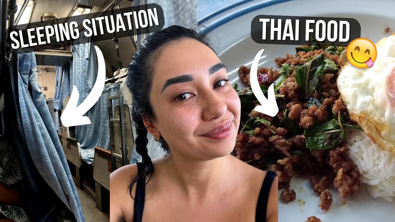 Riding the NIGHT TRAIN in Thailand | w/ Food!