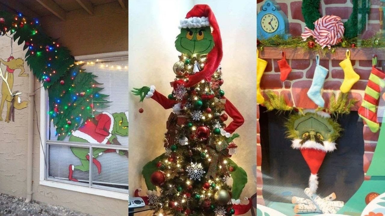 IDEAS DE DECORACIÓN NAVIDEÑA CON TEMÁTICA DEL GRINCH