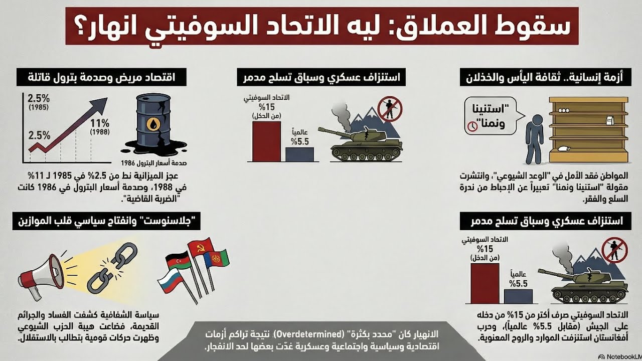 أسباب سقوط الاتحاد السوفيتي