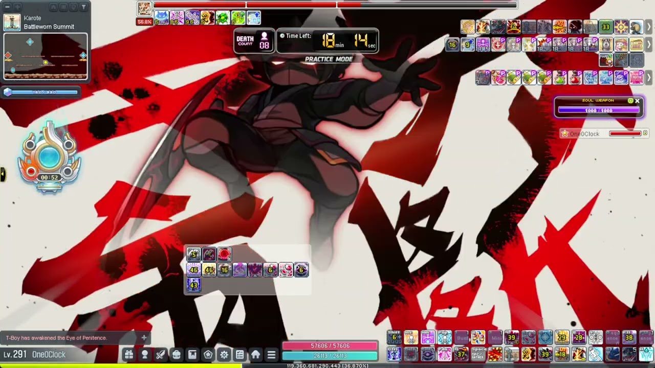 [GMS Kronos] Shadower Chaos Kalos Solo 23:52