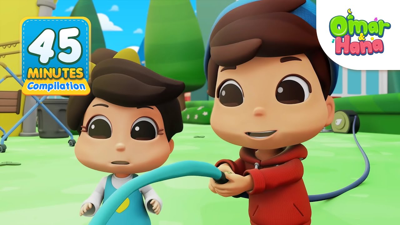 Omar & Hana 45 Minutes NEW COMPILATION | Islamic Series & Songs For Kids | Omar & Hana English