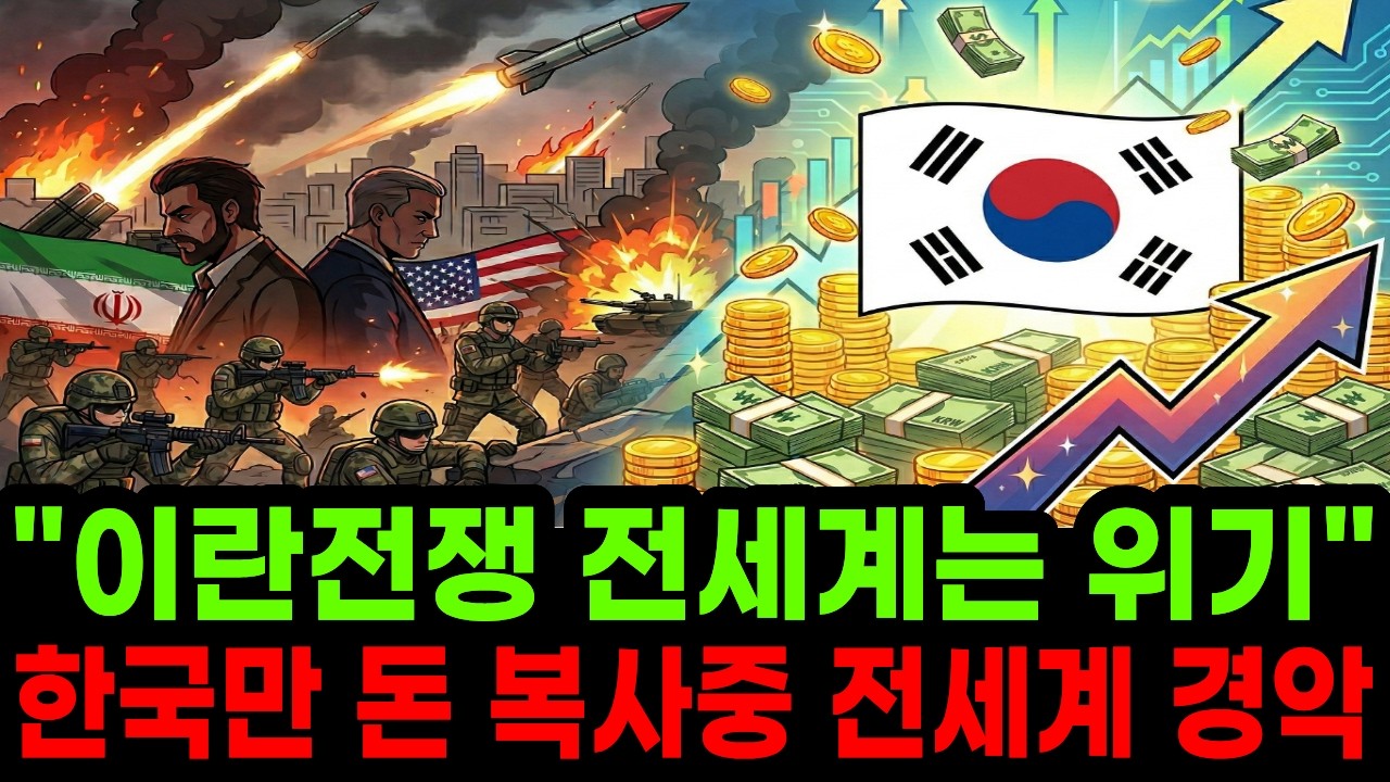 &ldquo;이란전쟁 전세계는 위기&rdquo; 그런데 한국만 돈복사 중? 전세계가 놀라고 있는 이유