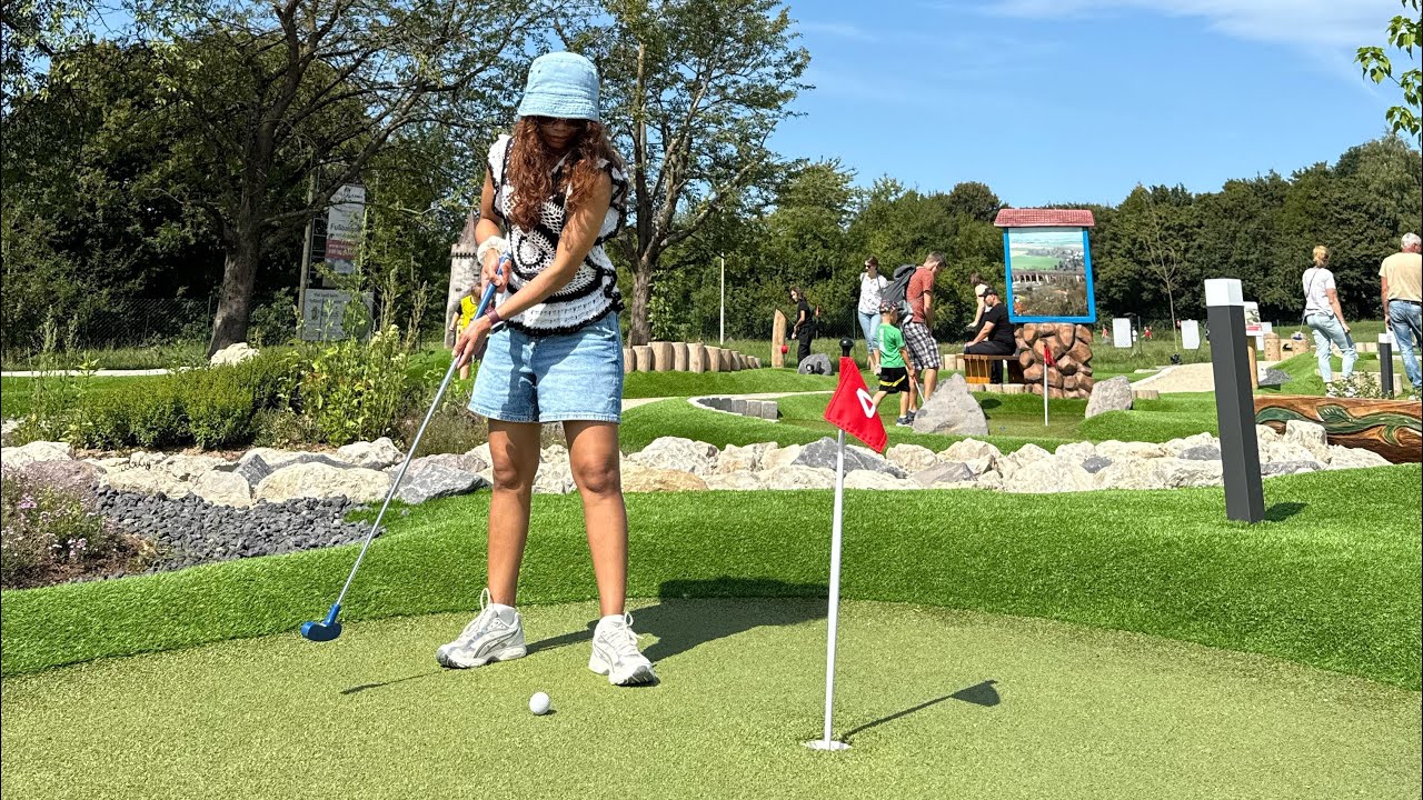 🇩🇪//Mini Golf di Musim Panas ⛳️ Wölfersheim Germany #olinsdailyinGermany 