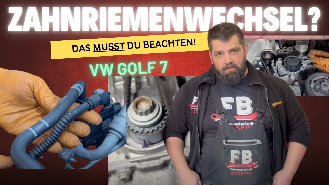 VW Golf 7 1.2 1.4 TSI Tausch Reparatur Zahnriemen CJZB CJZA CYVB Werkzeug Zahnriemenwechsel
