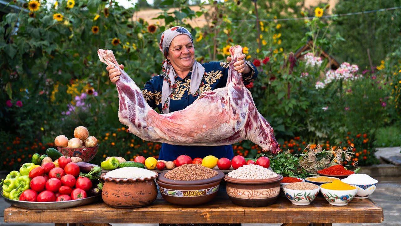 Whole Lamb Roasted in Our Handmade Earth Oven!