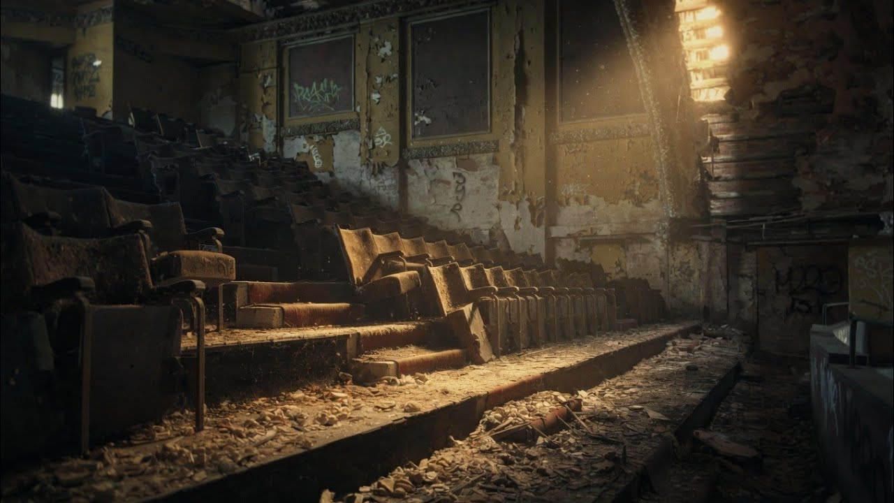 Exploring an ABANDONED 1960s Retro Theater: Horrifying Discovery Inside