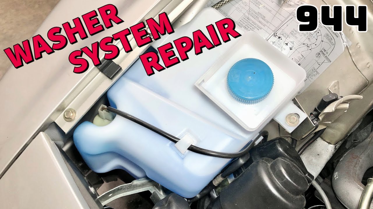 Porsche 944 – Windshield Washer System Repair Tutorial