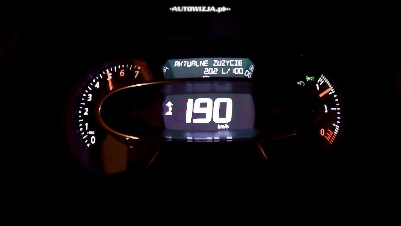 Renault Clio 1.2 TCe 120 acceleration 0-100 km/h, 0-190 km/h, 0-400 m,