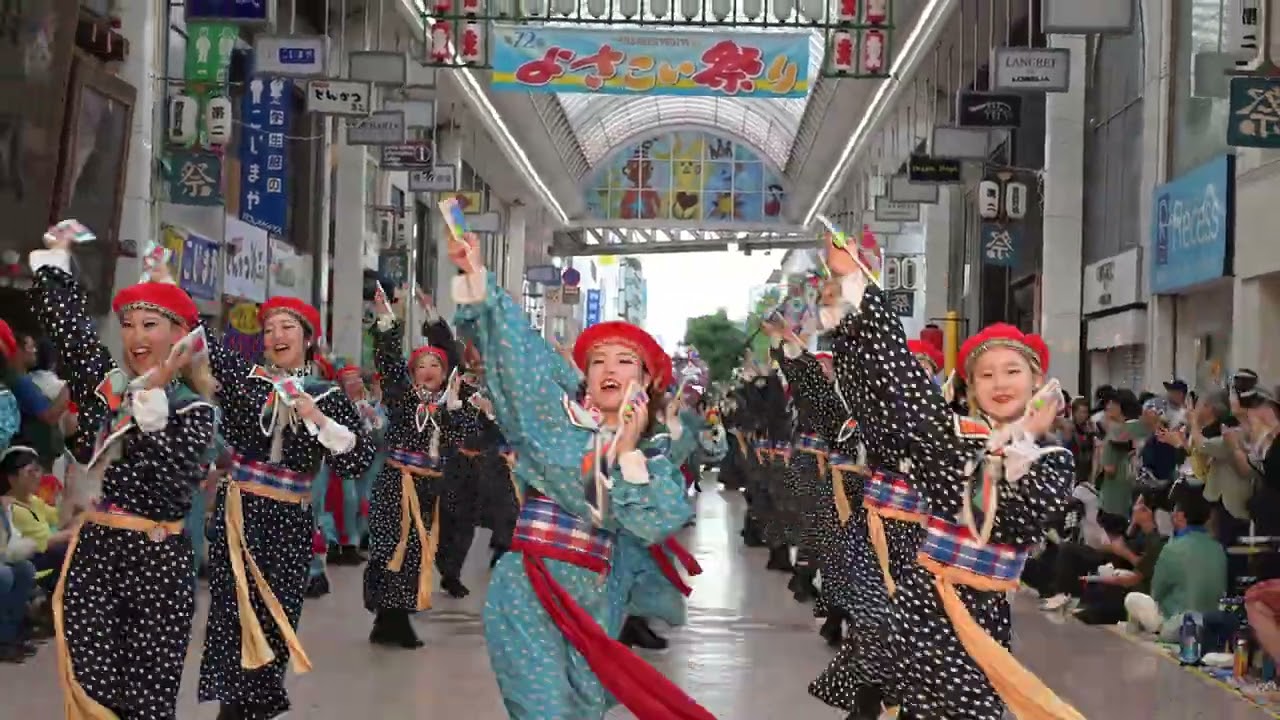 舞士道&朔空さん 心海  (1)  4k60p  第72回よさこい祭り 全国大会  帯屋町 1回目