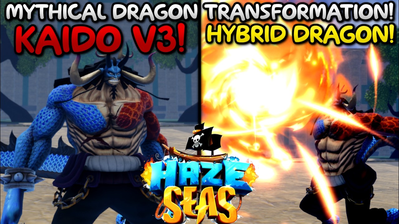 Получение гибридной формы дракона Кайдо в Roblox Haze Seas... Вот что из этого вышло!
