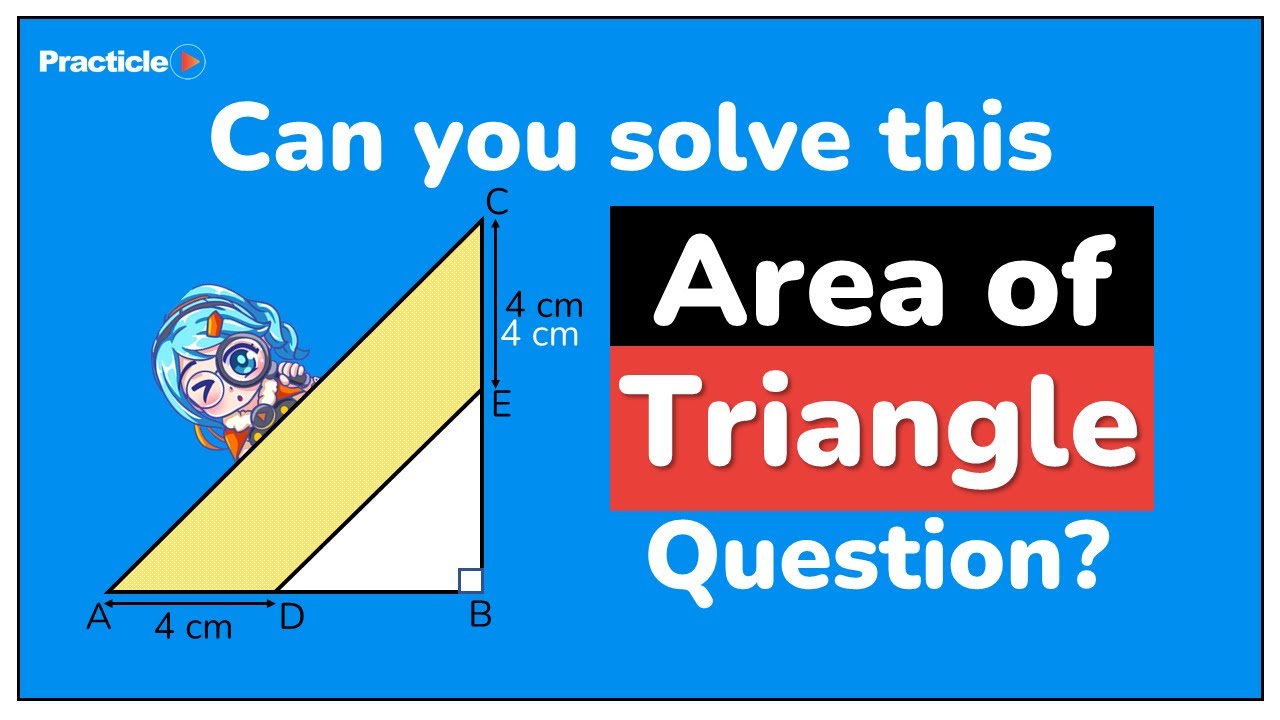 Area of triangle question for Primary 5