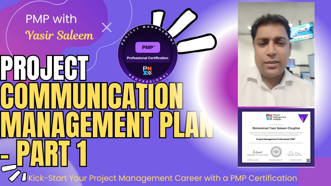 PMP - Project Communication Plan Session Part 1