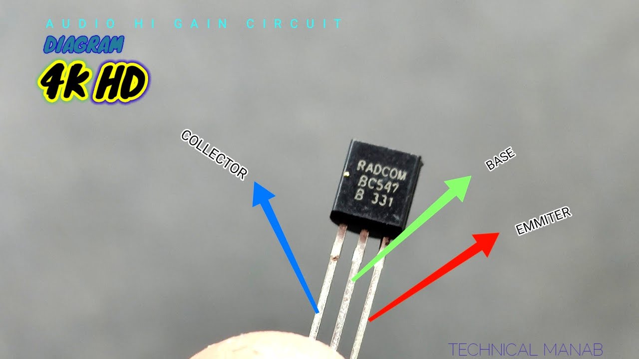 Audio Gain Booster circuit diagram||BC547 transistor best.