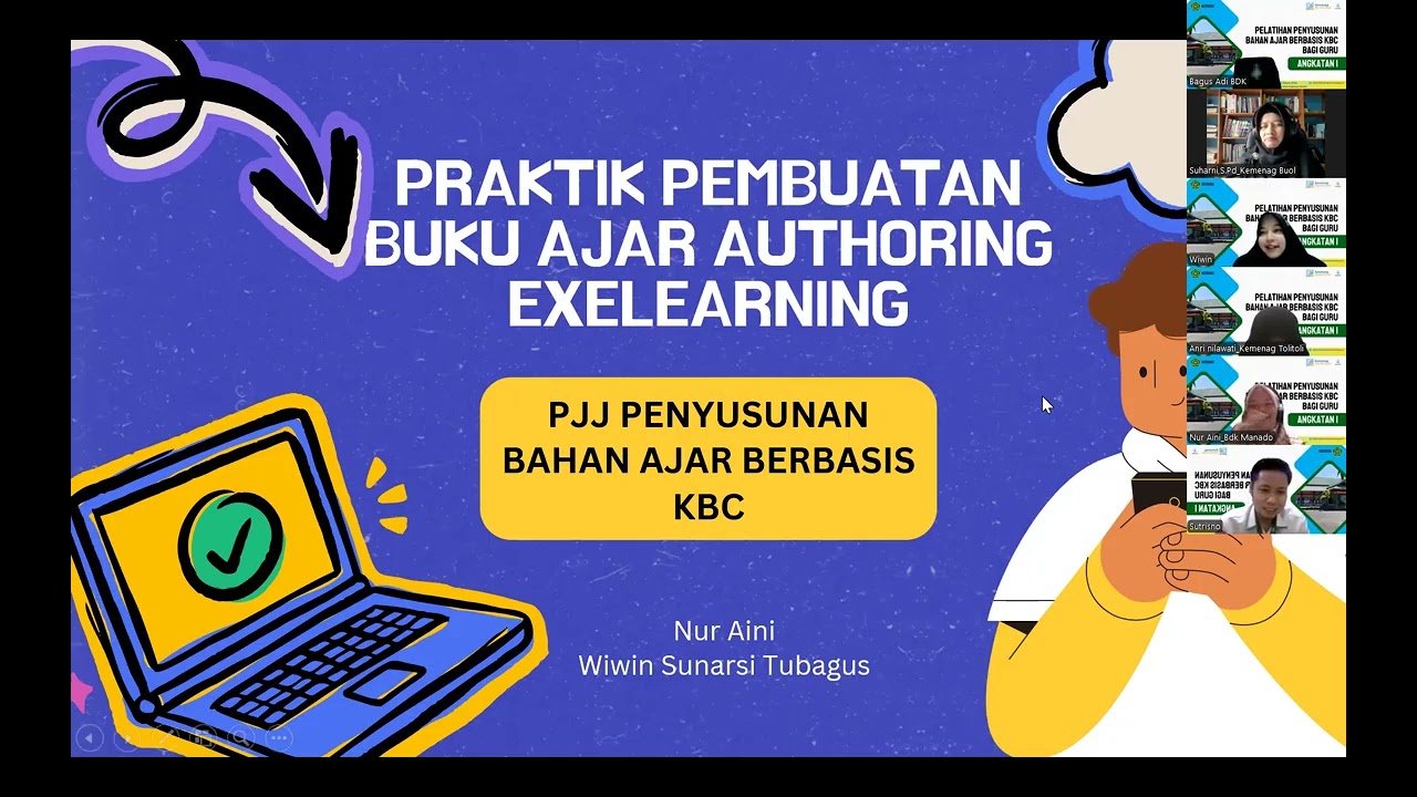 Vidio membuat bahan Ajar di Aplikasi exelearning