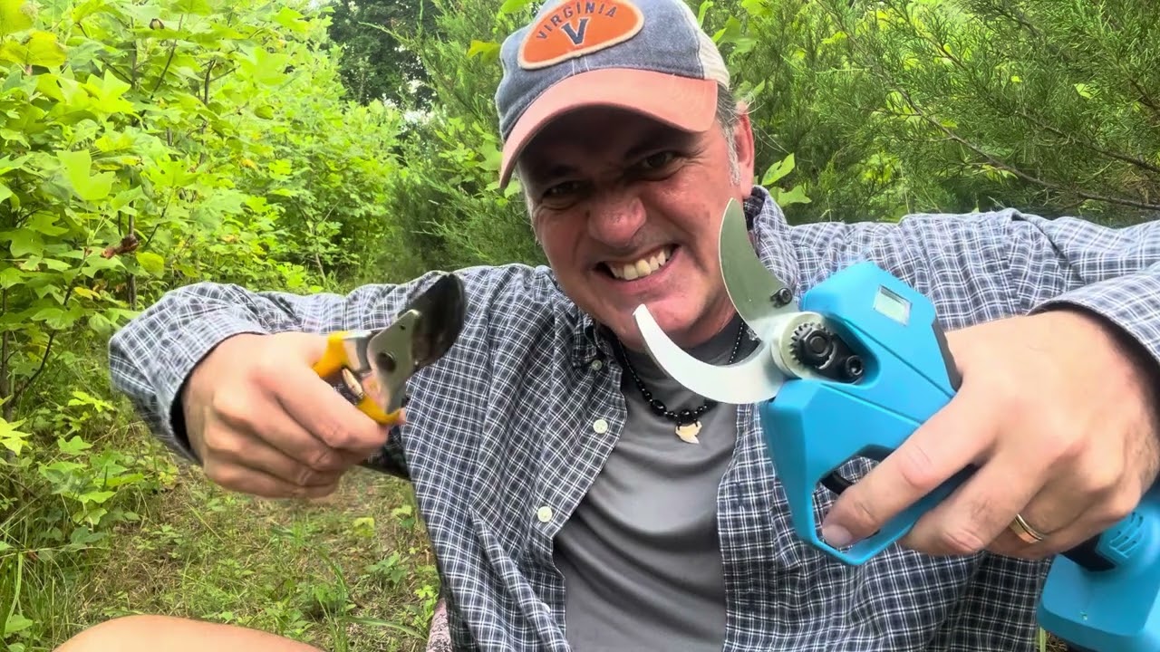 This Is The Most Awesome Power Tool EVER! The Seesii Electric Pruning Shears! No More Hand Cramps!