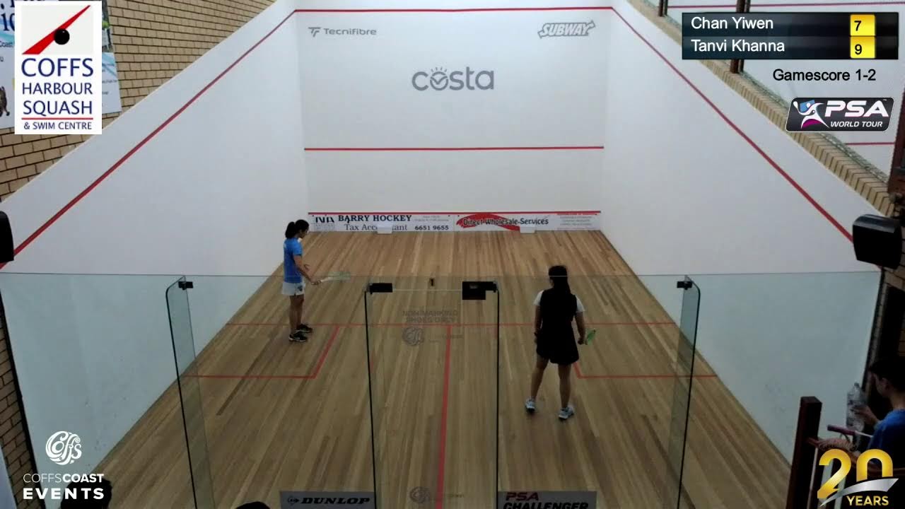 Womens PSA Final Chan Yiwen MAS V Tanvi Khanna IND