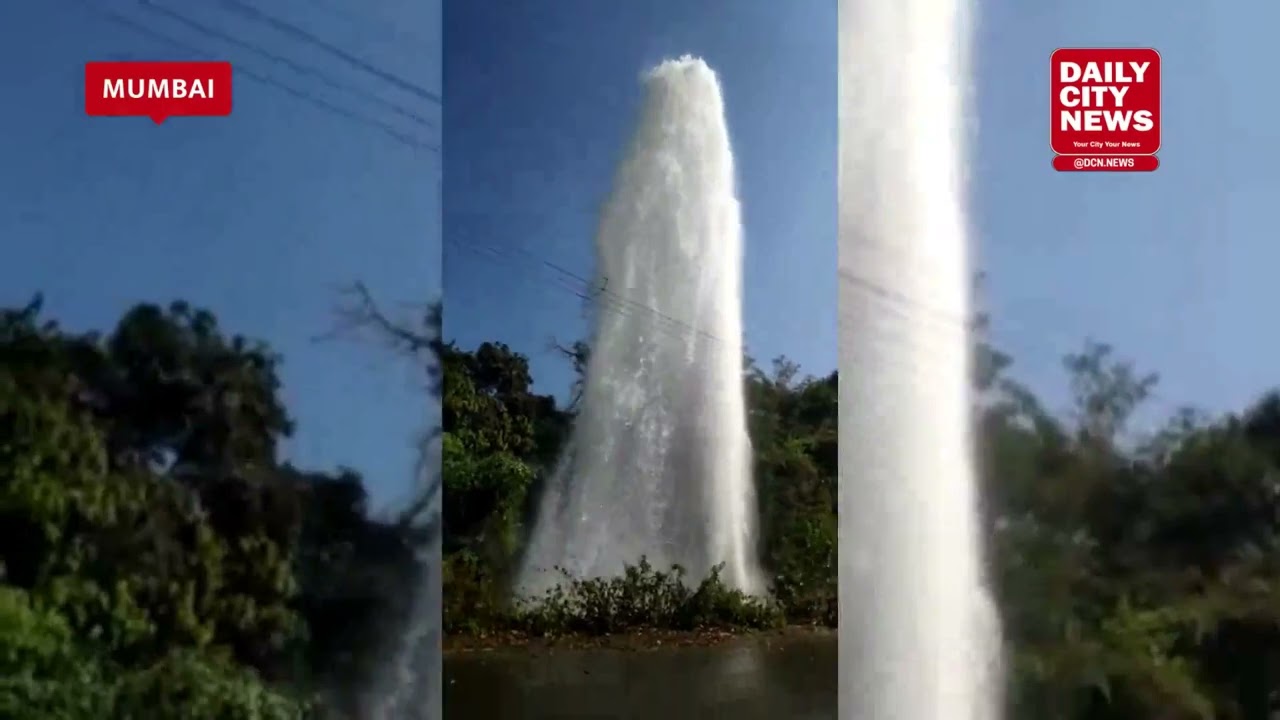 Water supply pipeline bursts in Navi Mumbai