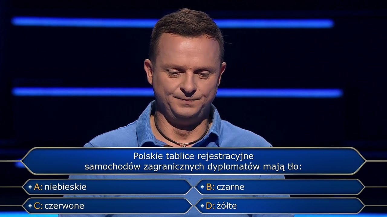 Pytanie o tablice rejestracyjne | Milionerzy odcinek 19.
