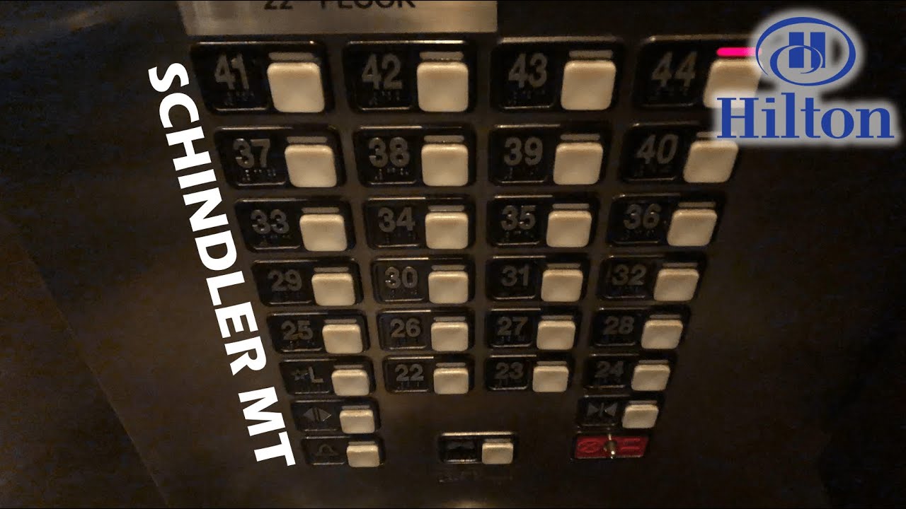 (NOW CLOSED!) Soon-to-be-modded Schindler MT High-Speed Elevators - Hilton Times Square in NYC
