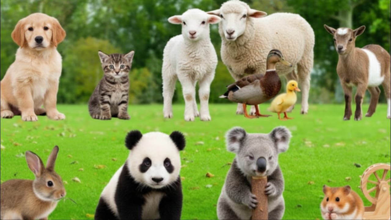 Happy Farm animals - Chick, Fawn, Baby Elephant, Baby Seal, Hedgehog, Meerkat - Best Animals Video