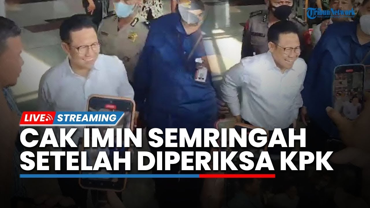 🔴Momen Cak Imin Keluar setelah Diperiksa KPK, Terlihat Semringah di Hadapan Awak Media