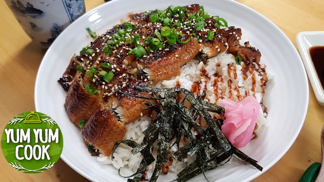 Unagi Don | Roasted Eel with Sushi Rice | YumYumCook 장어덮밥 우나기덮밥 양념장어를 집에서 어떻게 하면 맛나게 먹을까?