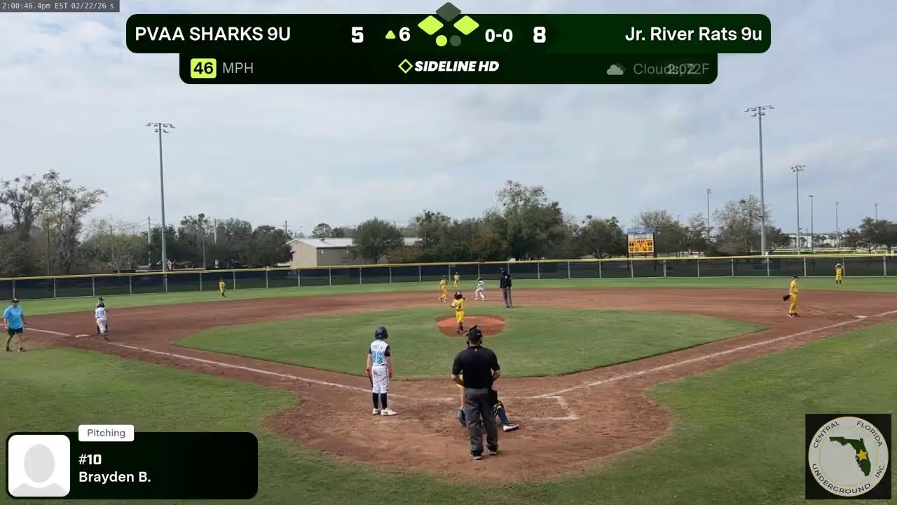 Jr. River Rats 9u vs. PVAA SHARKS 9U (2026.02.22)