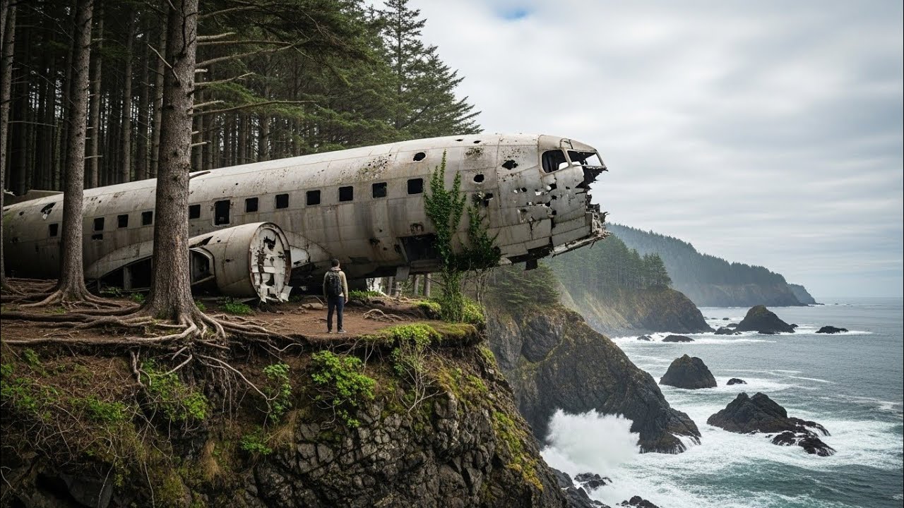 I Found a Crashed Airplane in the Forest and Built a Secret Shelter Inside It
