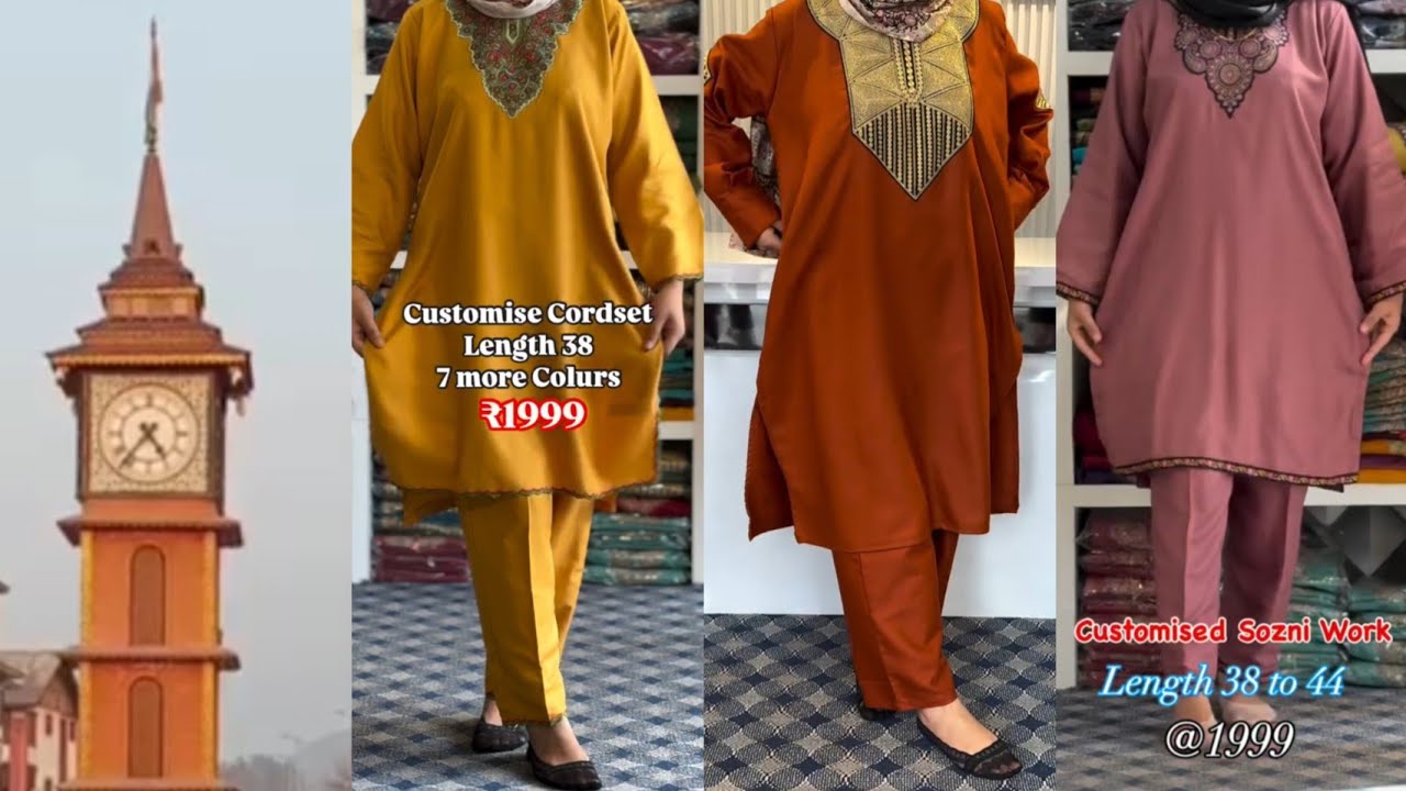 Kashmir 🍁 k Famous Cordset || Customized Pheran with Pants 😍