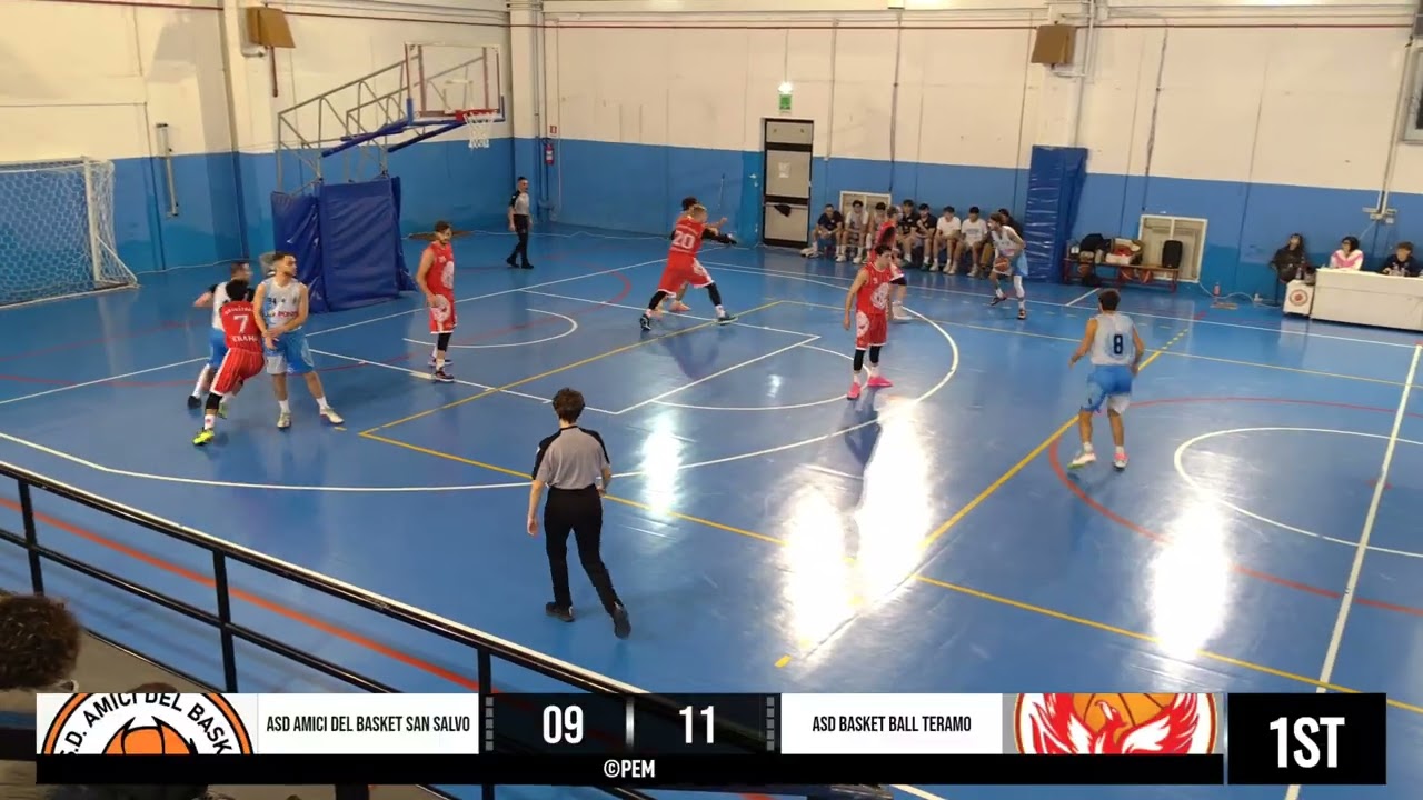 ASD AMICI DEL BASKET S.SALVO ASD BASKET BALL TERAMO 10/01/26 - 18:00 Reg.1 1°T