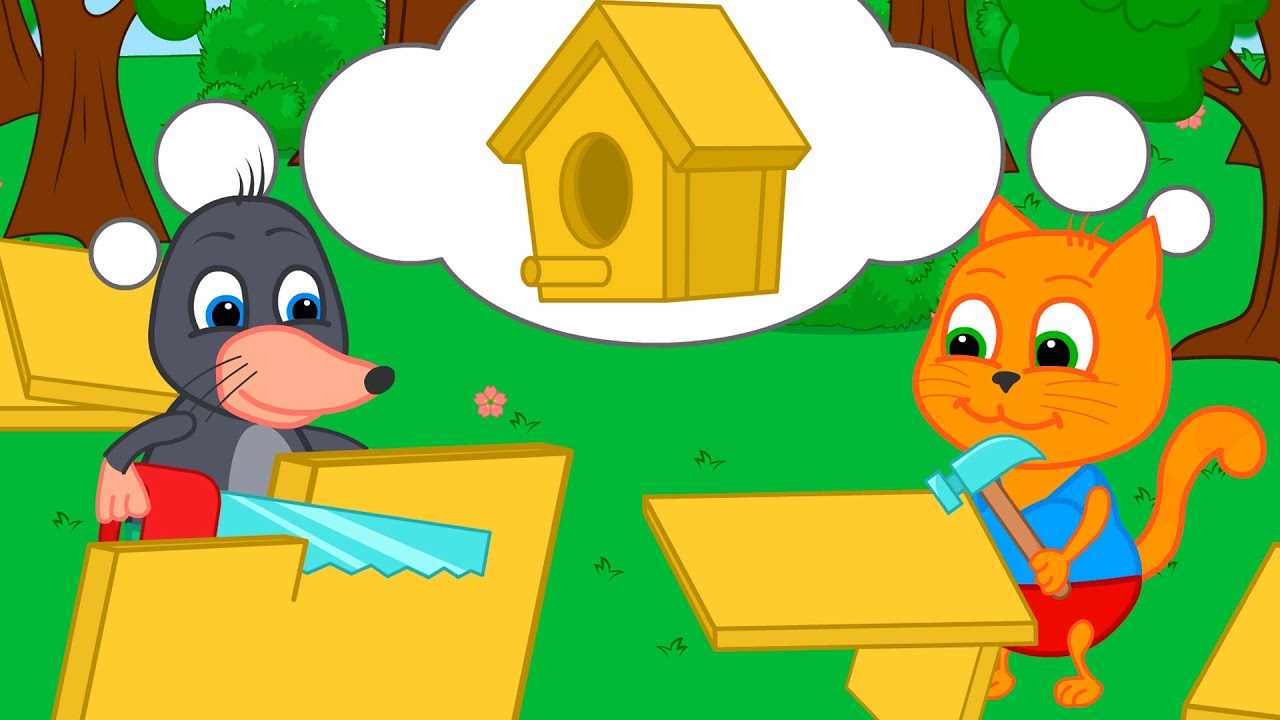 Benny Mole em Português Brasil - Casa De Passarinho Caseira Desenho Infantil