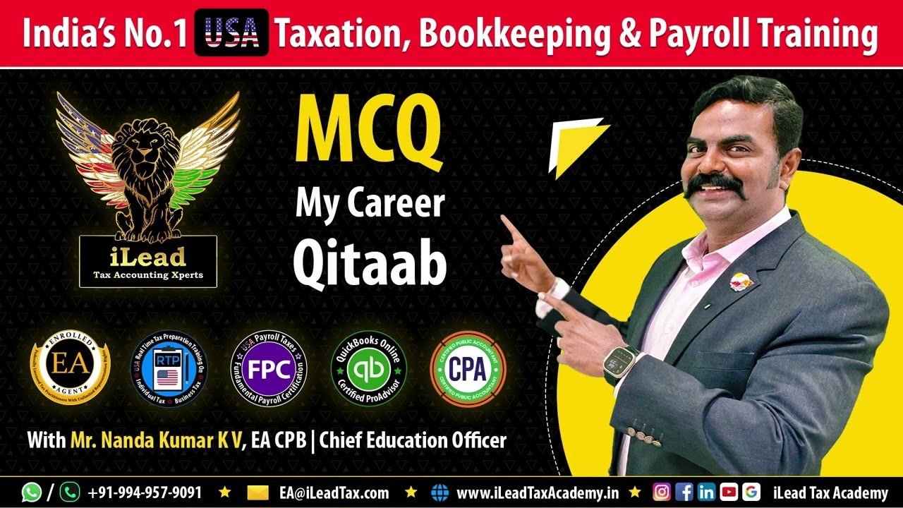 Aug 22, Thursday - IRS SEE EA Part 2 - MCQ Video