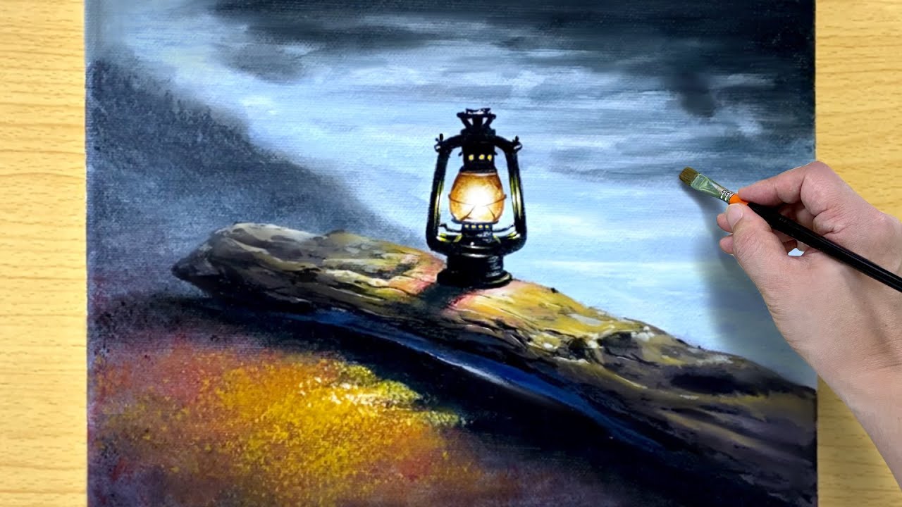 Camping Aesthetic / Acrylic painting STEP BY STEP #138 / 아크릴화