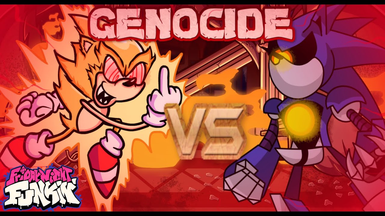 Fleetway Sonic VS Mecha Sonic [Genocide]