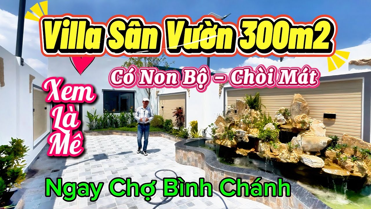 NHÀ PHỐ SIÊU RỘNG 300m2, Có Sân Vườn CHÒI MÁT, HỒ CÁ. Đẹp Ngất Ngây, Gần TP HCM