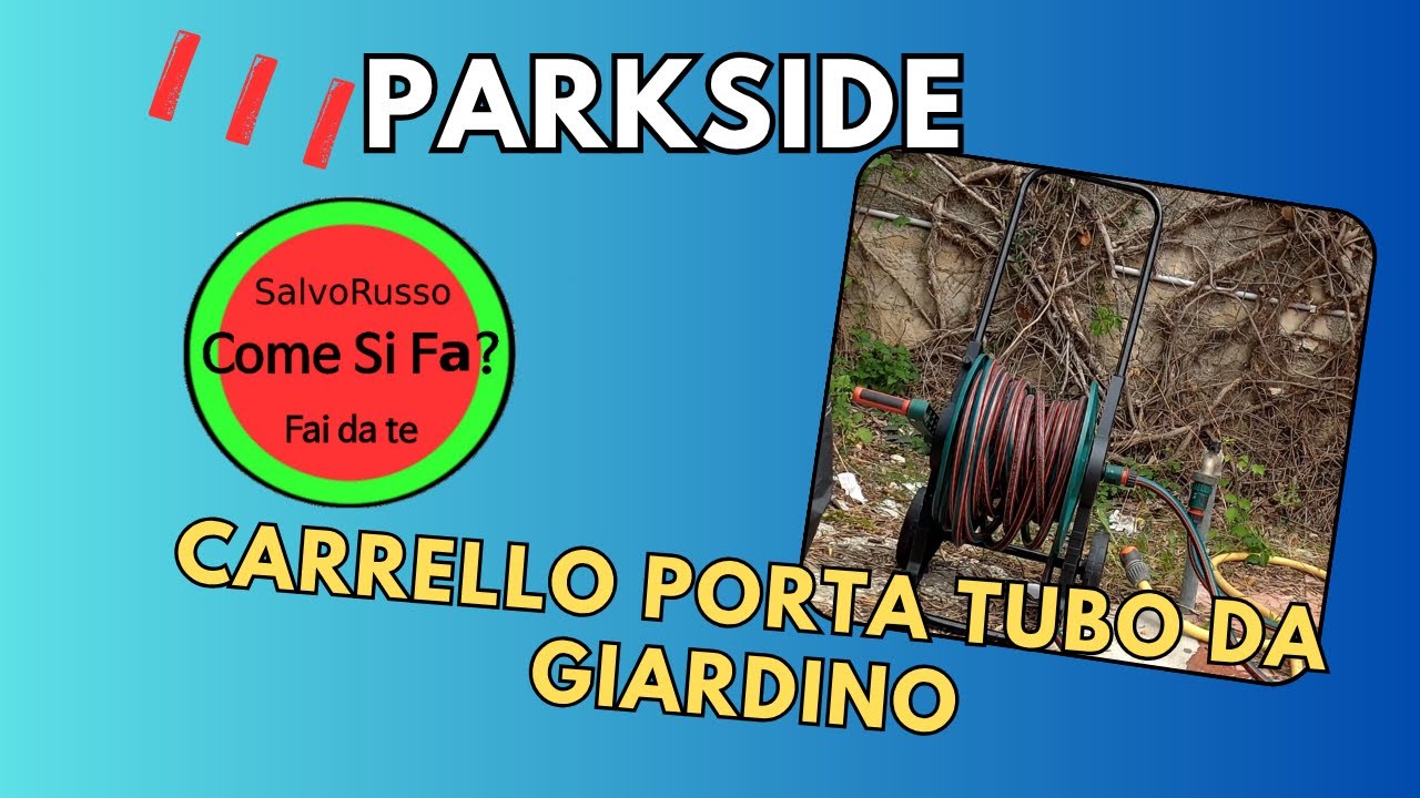 PARKSIDE Carrello Porta tubo da Giardino MAX 30 Metri
