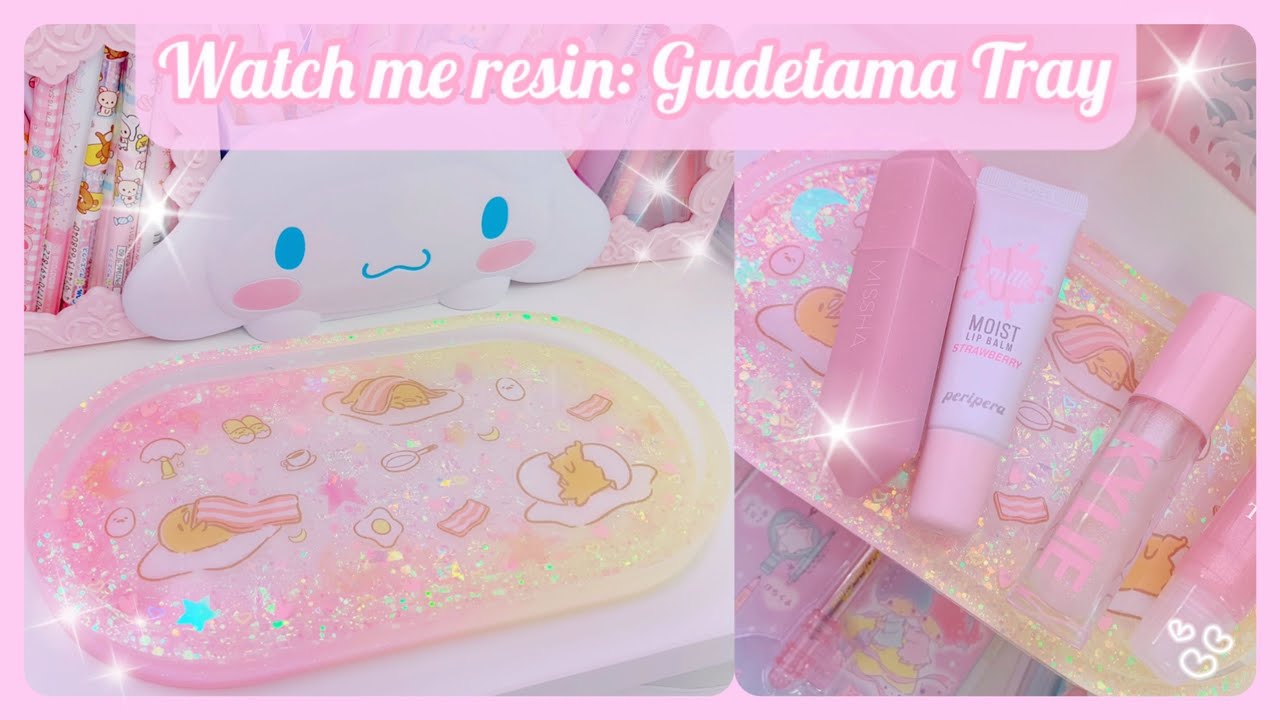 Making a Kawaii Gudetama Trinket Tray! - Resin Art!