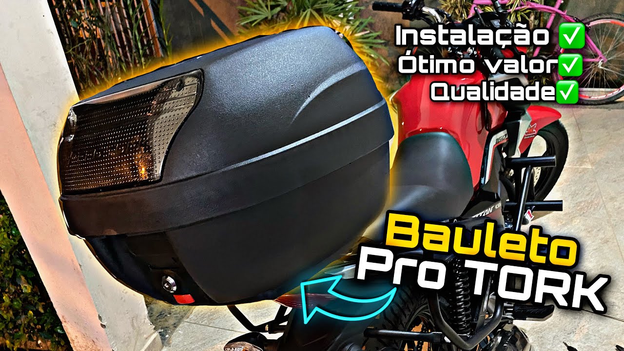BAU PRO TORK PRA TITAN 160, como colocar na moto passo a passo