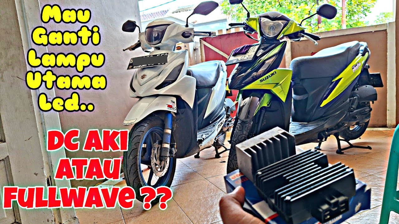 BEDANYA DC AKI & FULLWAVE DI SUZUKI ADDRESS