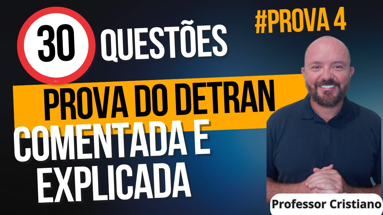 PROVA DETRAN COMENTADA SIMULADO 04  - PASSAR DE PRIMEIRA - #provadetran #simuladodetran2025