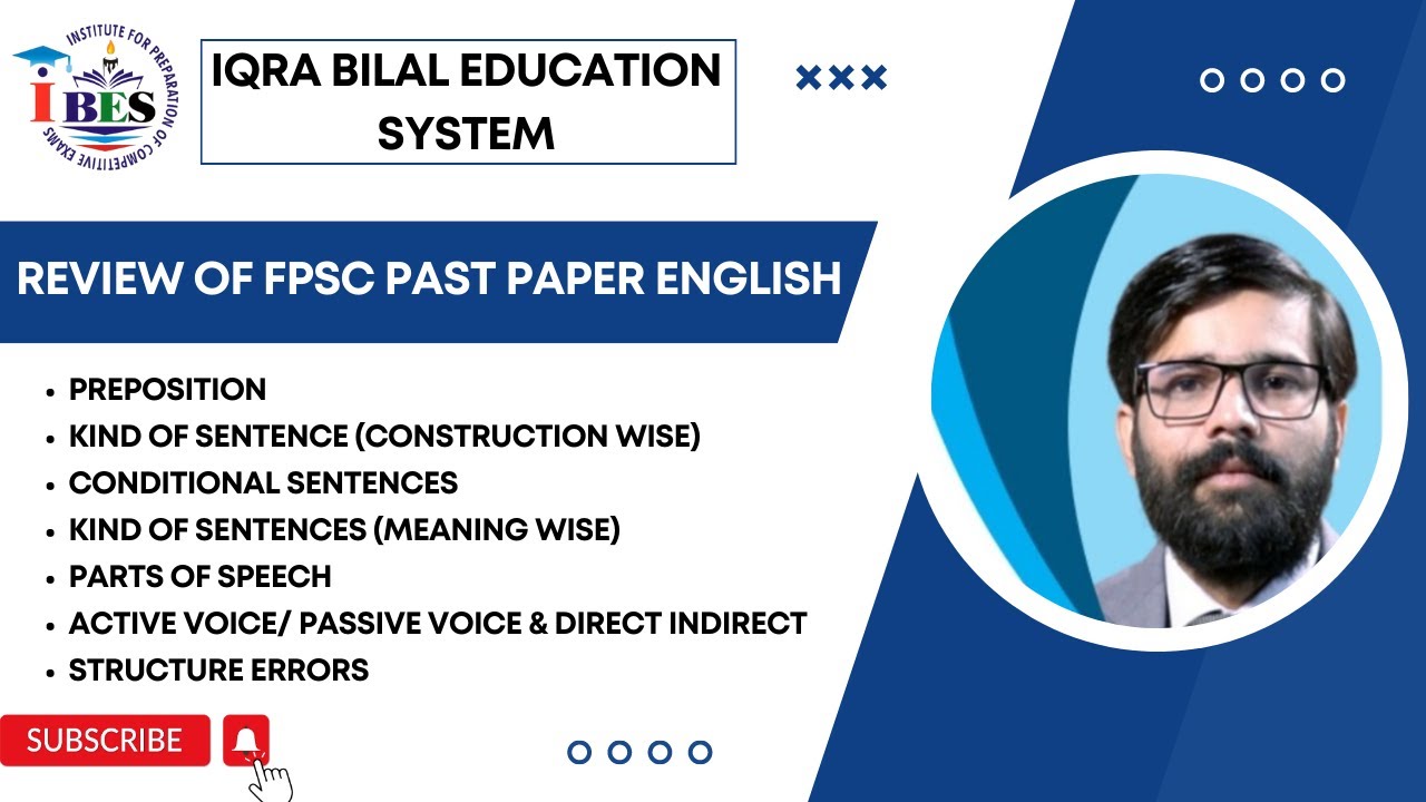 Review of FPSC Past Papers English | IBES