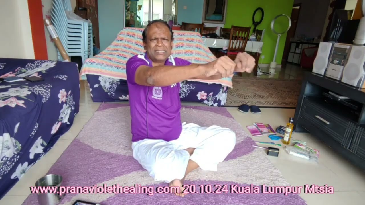 PVH revised bed yoga and self healing of Energy field chakra organs with double wand in 25mins