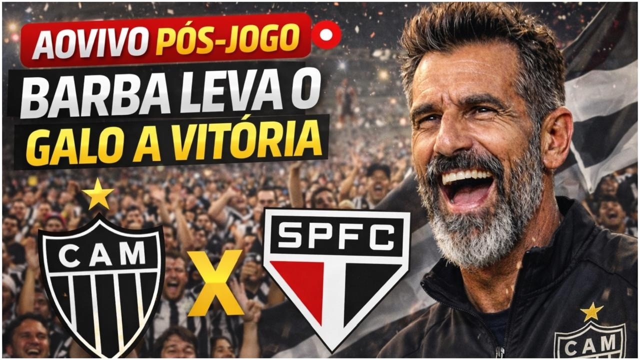 🤩 AOVIVO PÓS-JOGO BARBA LEVA O GALO VITÓRIA! JOGADORES SE ENTREGARAM PARABÉNS 🎉
