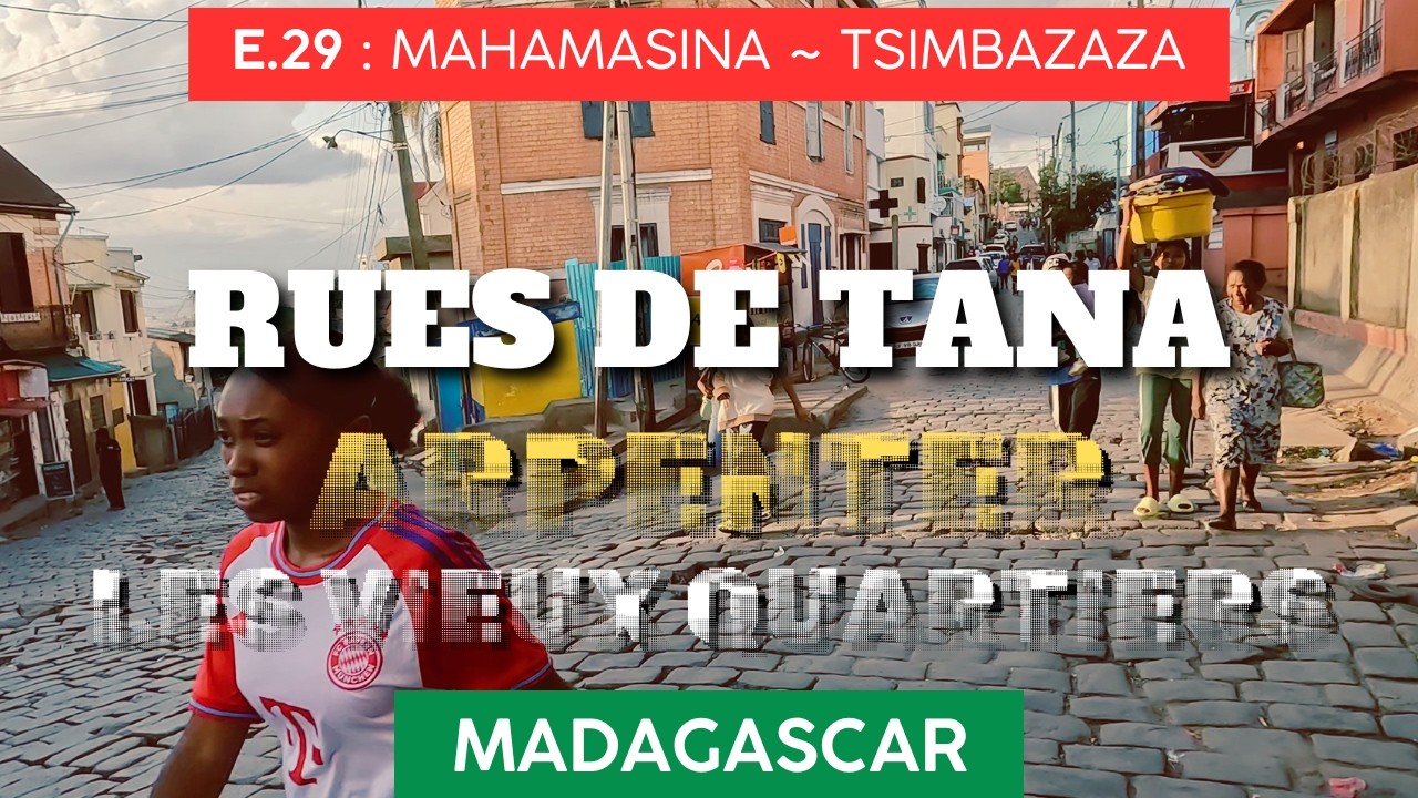 Quartiers d'Antananarivo E29, Madagascar 🇲🇬 Peut-on se balader à pieds ? Vers Tsimbazaza [4K]