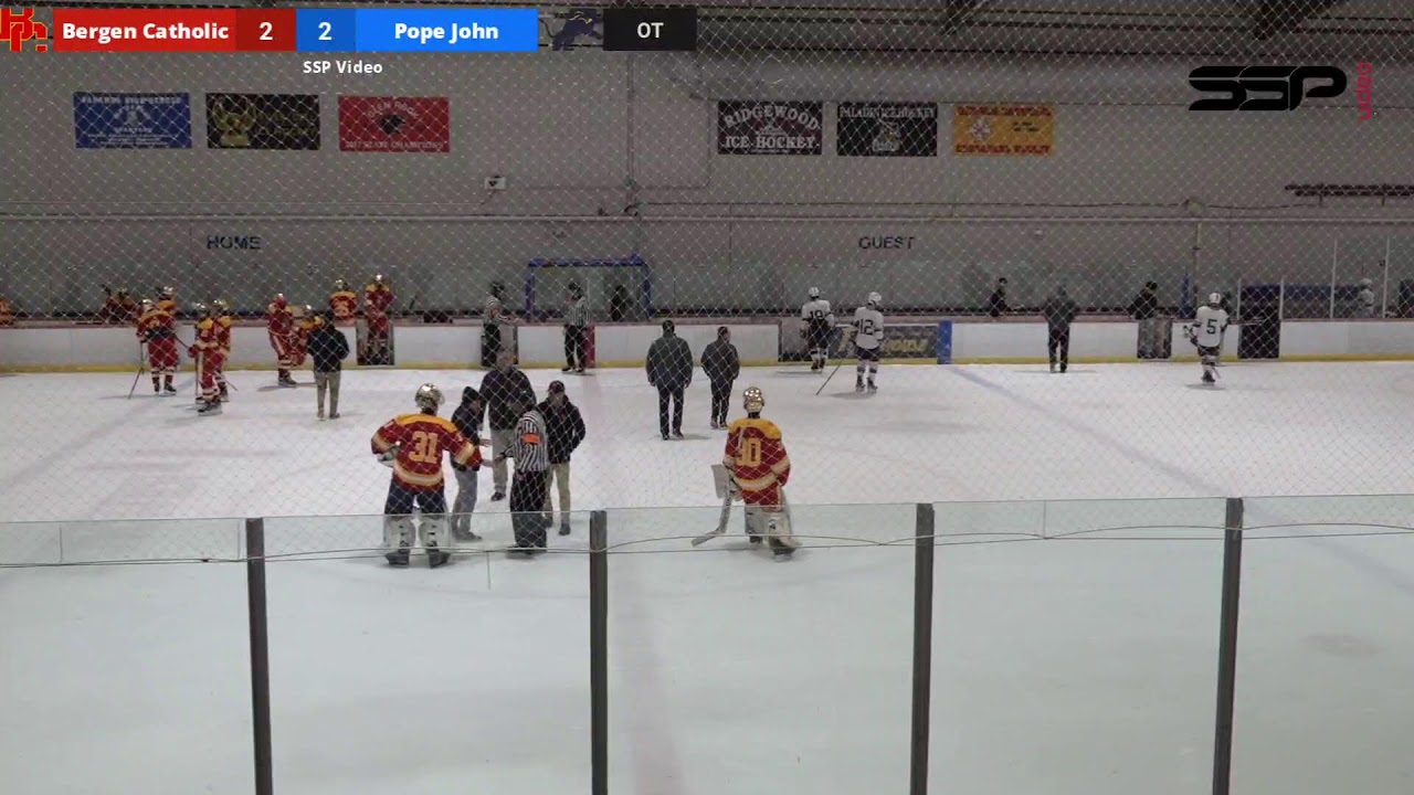 SSP Video Live-Stream! Bergen Catholic Hockey vs. Pope John