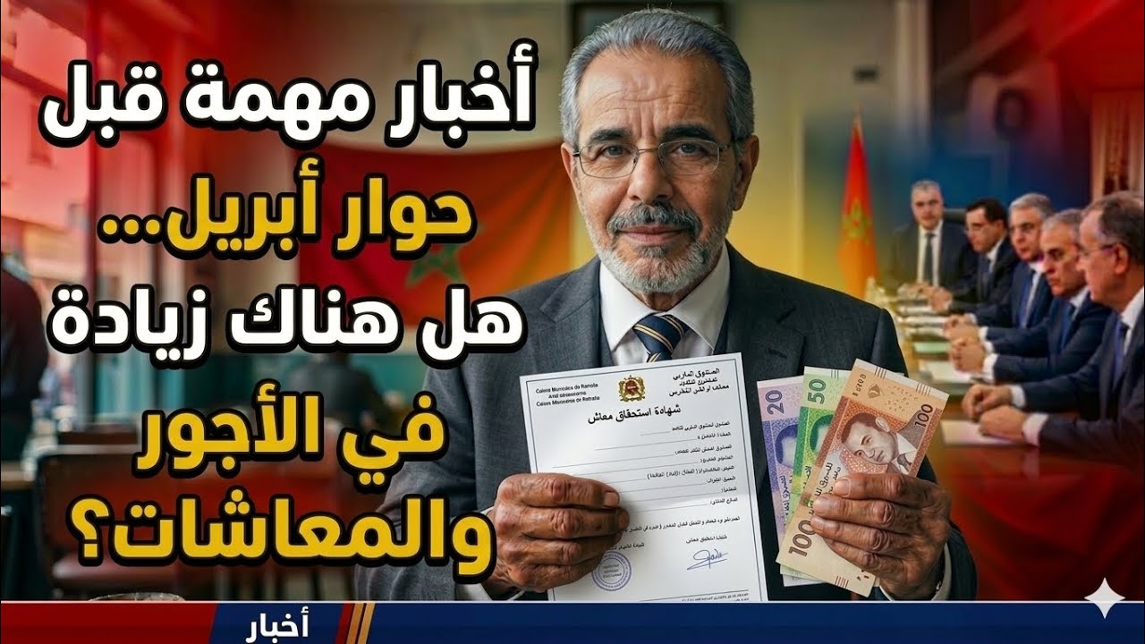 أخبار مهمة قبل حوار أبريل...هل هناك زيادة في الأجور  والمعاشات