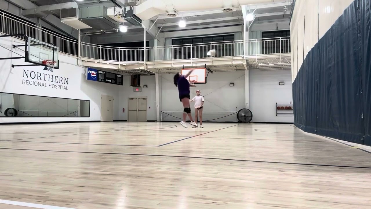 NCSA volleyball hitting practice highlights