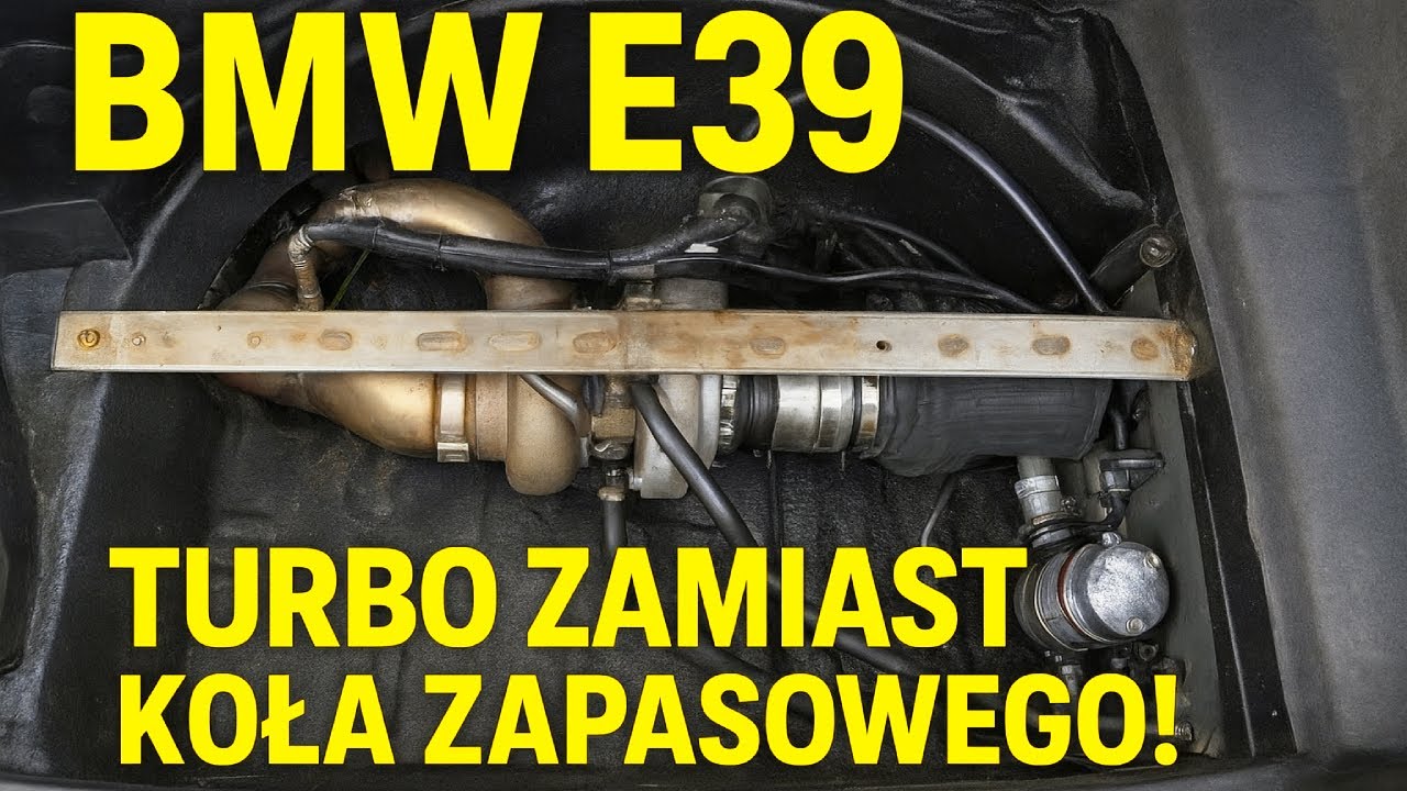 BMW E39 4.4 8HP TURBO UKRYTE W BAGAŻNIKU - M62b44 tylny montaż turbo