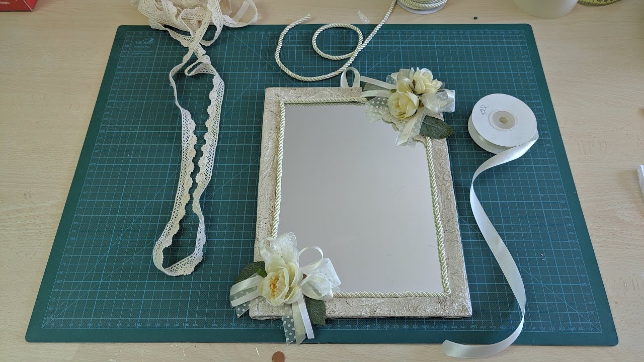 132🎀Specchio shabby chic fai da te